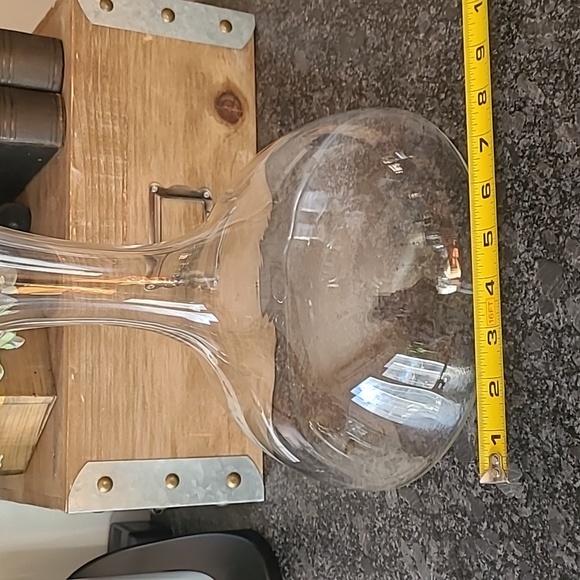 Vintage MCM Glass Wine Decanter Bottle - Picture 5 of 9